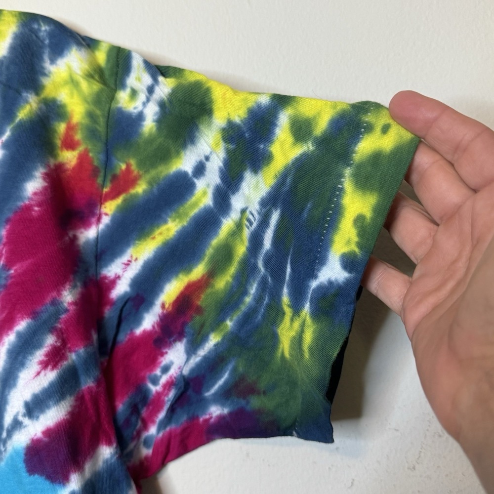 Vintage Tie-Dye Spiral Pattern Graphic T-Shirt XL BVD - Picture 7 of 8